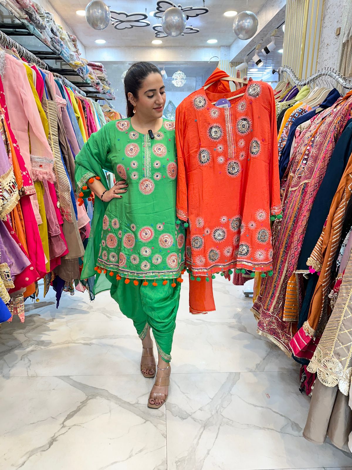 "RAAGYA" Beautiful Long Suit With Lace Work FS98