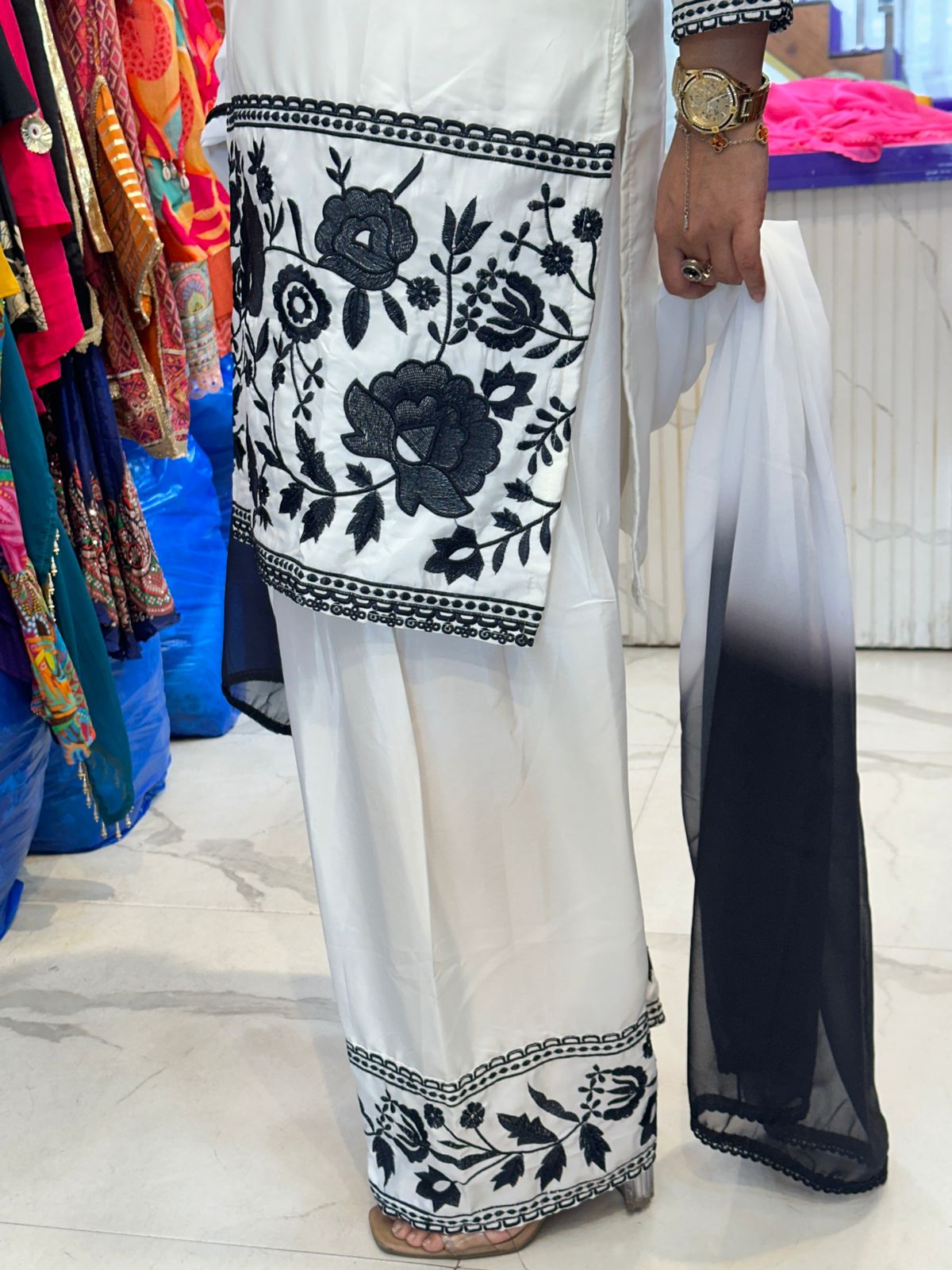 ‘AKSHARA’ Beautiful Suit With Embroidery Work FS195
