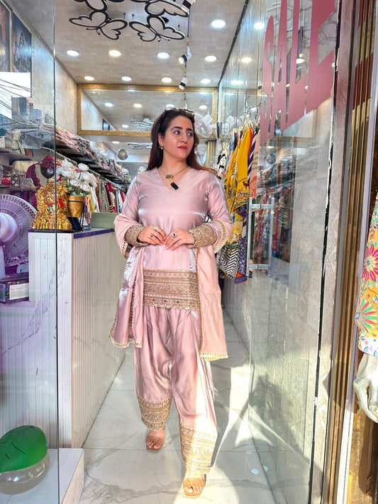 ‘PARIZA’ Beautiful Suit With Lace Work FS187