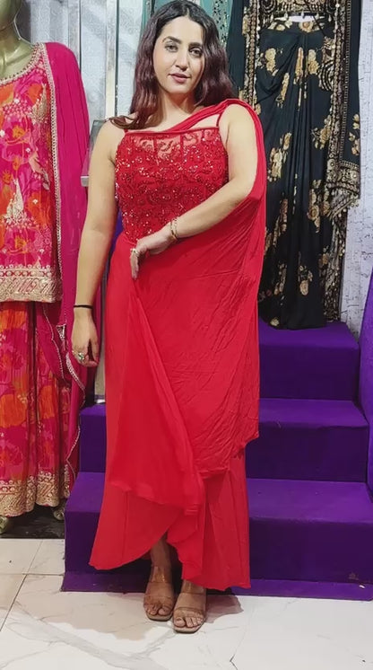 "RAABIYA" Elegant Designer Dress in Every Shade FS60