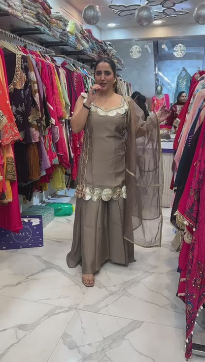"BIJURIYA" Beautiful Suit With Gota Patti Work  FS65
